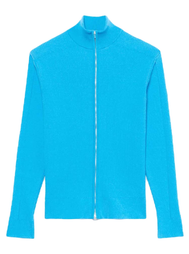 Sweater Jacquemus Le Gilet Frescu Zip Up Ribbed Turkos | 225KN010-2063 340