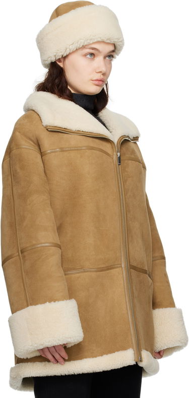 Pufferjacka TOTEME TOTEME Signature Shearling Jacket Brun | 251-WRO876-LE0107, 1