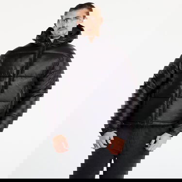 Pufferjacka Urban Classics Hooded Shiny Puffer Jacket Svart | TB7585-00007, 0