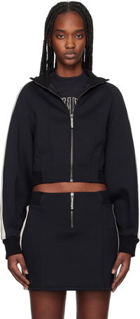 Palm Angels Neoprene Cropped Track Jacket