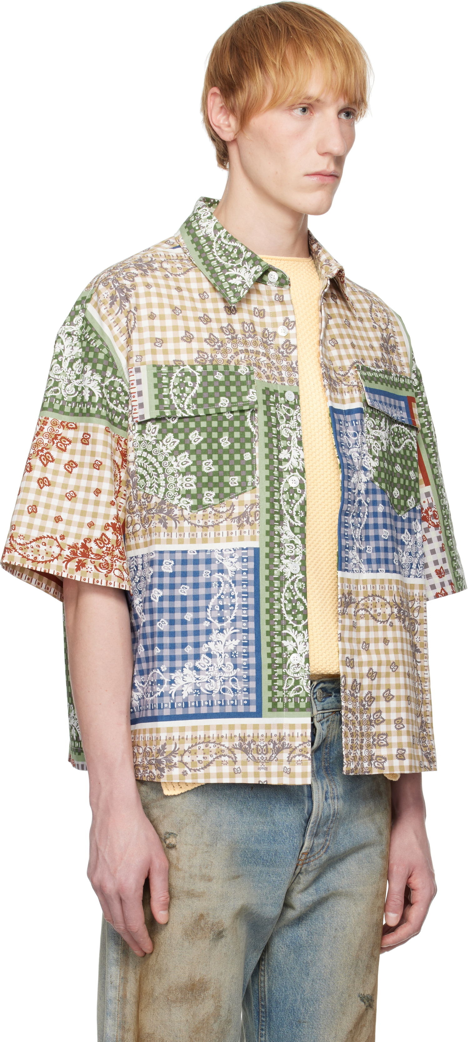 Skjorta Rhude Rhude Bandana Boxy Work Shirt Flerfärgad | RHSS25SR05217, 1