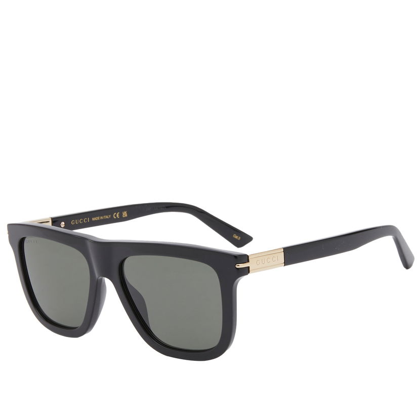 Solglasögon Gucci Men's Web Ingot Sunglasses Black/Grey Svart | GG1502S-001