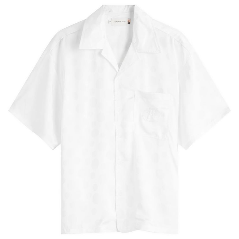 Skjorta Honor The Gift Poka Dot Vacation Shirt Vit | HTG250230-WHT