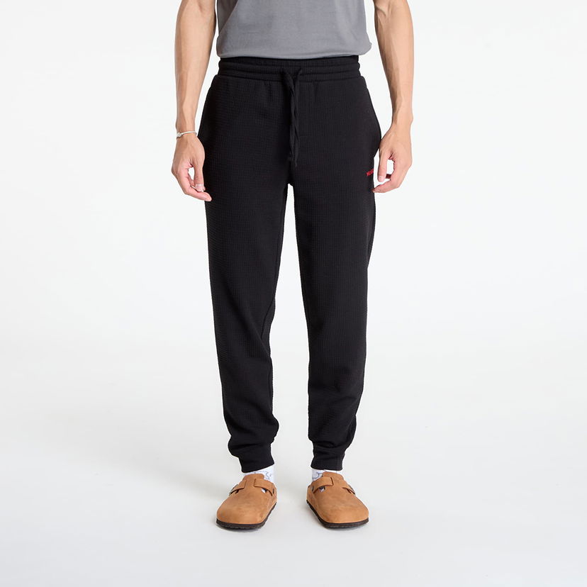 Träningsbyxor BOSS Hugo Boss Austin Waffle Lounge Pants Svart | 50532012-001