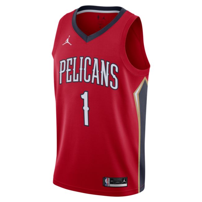Jersey Nike New Orleans Pelicans Statement Edition 2020 Jordan NBA Swingman Jersey Röd | CV9486-660, 1