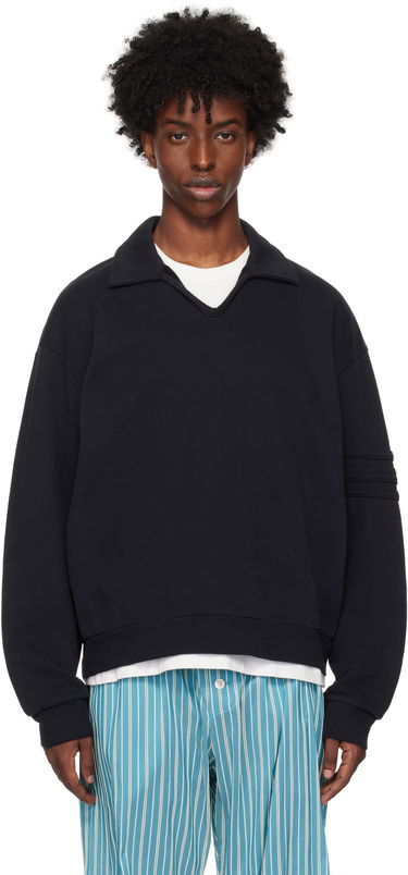 Sweater Bode Bode Crew Polo Svart | MRF24CS037, 0