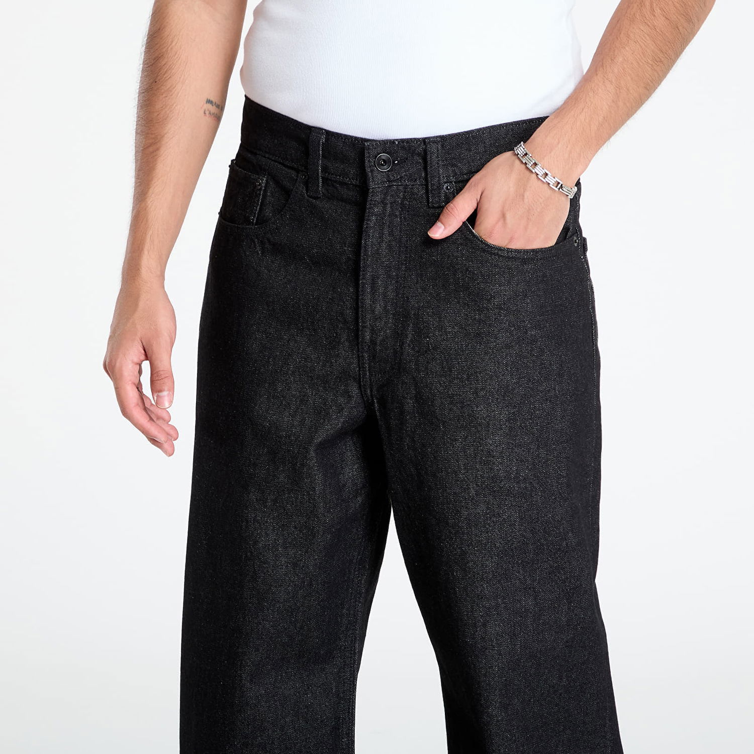 Jeans Vans Vans Check-5 Loose Denim Pant Svart | VN000PH61OD1, 1