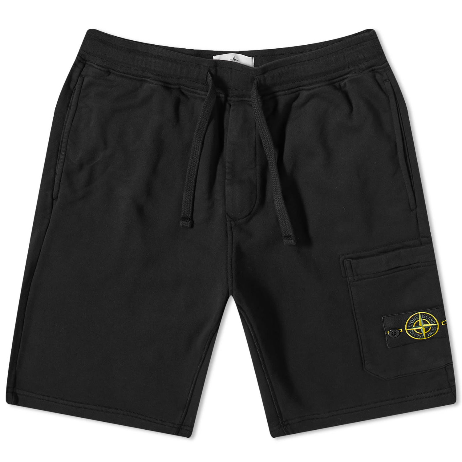 Shorts Stone Island Garment Dyed Sweat Short Svart | 101564651-A0029, 0