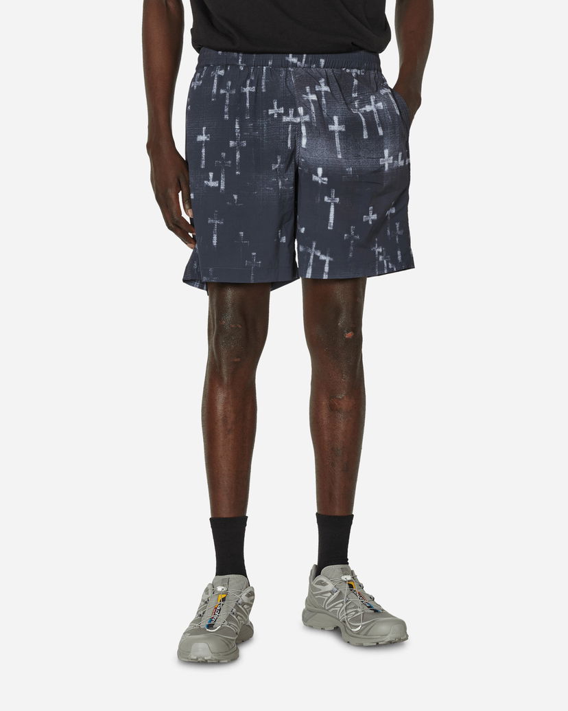 Shorts Aries Graveyard Board Shorts Black Svart | SUAR30100 BLK