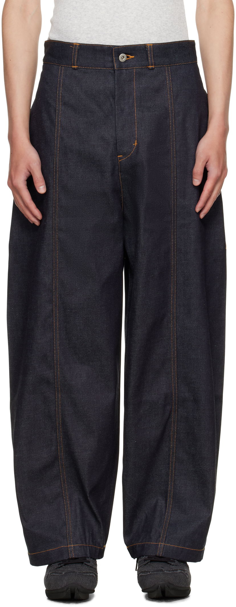 Jeans sage NATION SAGE NATION Welt Jeans Blå | S083 WELT TROUSER DENIM DENIM