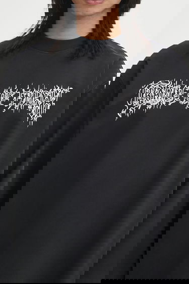 T-shirt VETEMENTS VETEMENTS Cof Logo Long Sleeve T-Shirt Svart | UCF76LS100B, 3