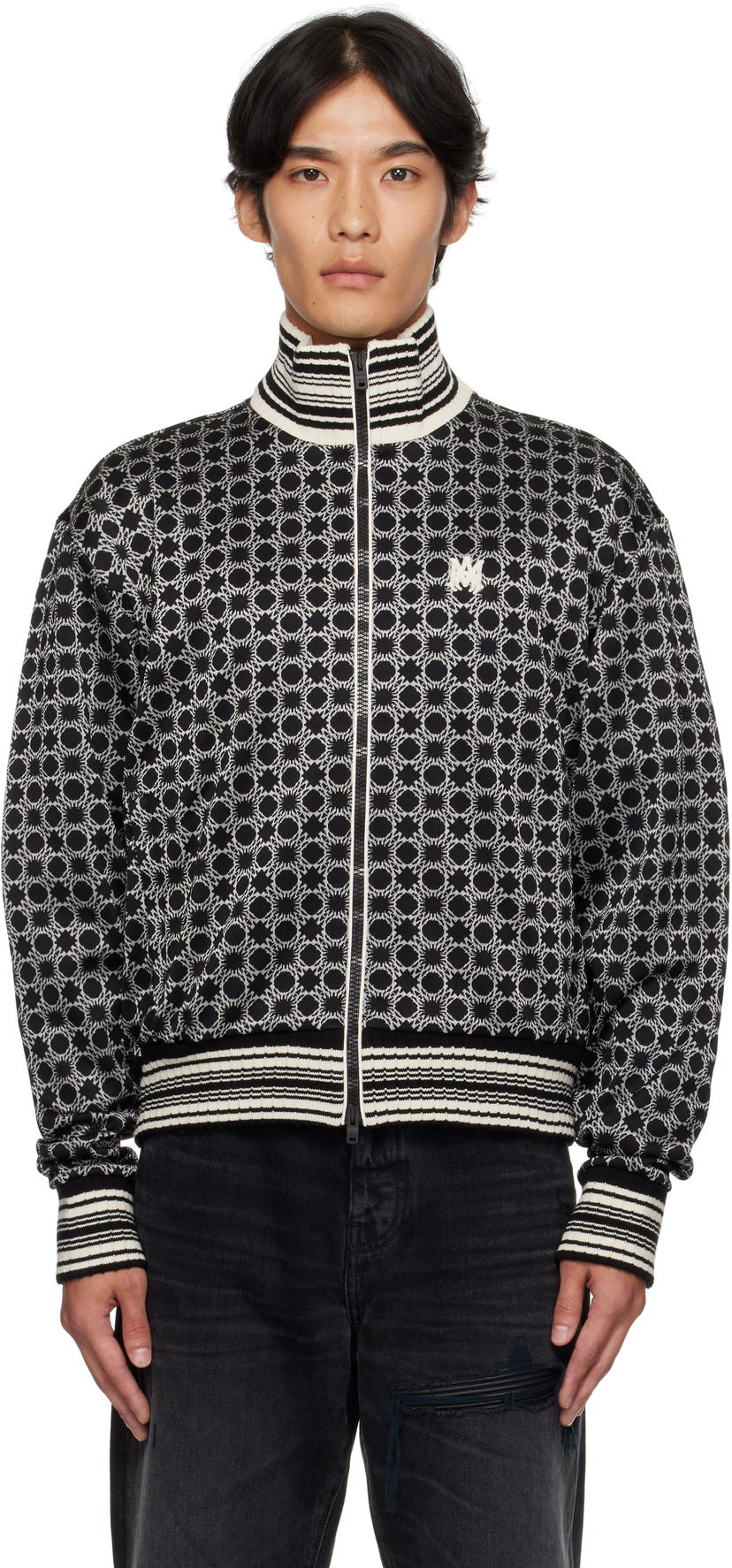 Jacka AMIRI AMIRI MA Quad Track Jacket Svart | AMOUTJ1010