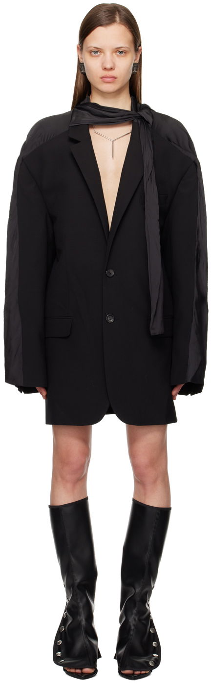 Bomberjacka Y/PROJECT Scarf Blazer Svart | 201BL003