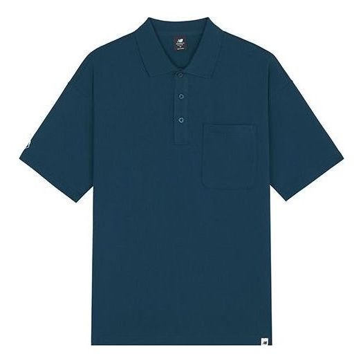 Polotröja New Balance Noritake Short Sleeve Polo Blå | AMT12386-ECL