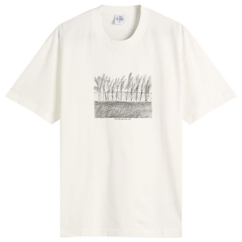 T-shirt Polar Skate Co. Fence Graphic T-Shirt, Small Vit | PSC-F25-28-CWH