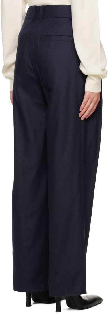 Byxor We11done Wide-Leg Trousers Mörkblå | WD-PT3-22-246-W-NV, 2