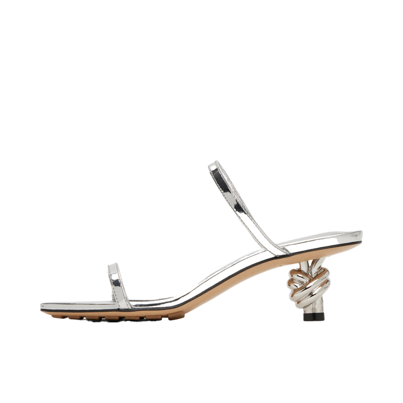 Sneakers och skor Bottega Veneta Knot Mules Metallisk | 780298 V3VO0