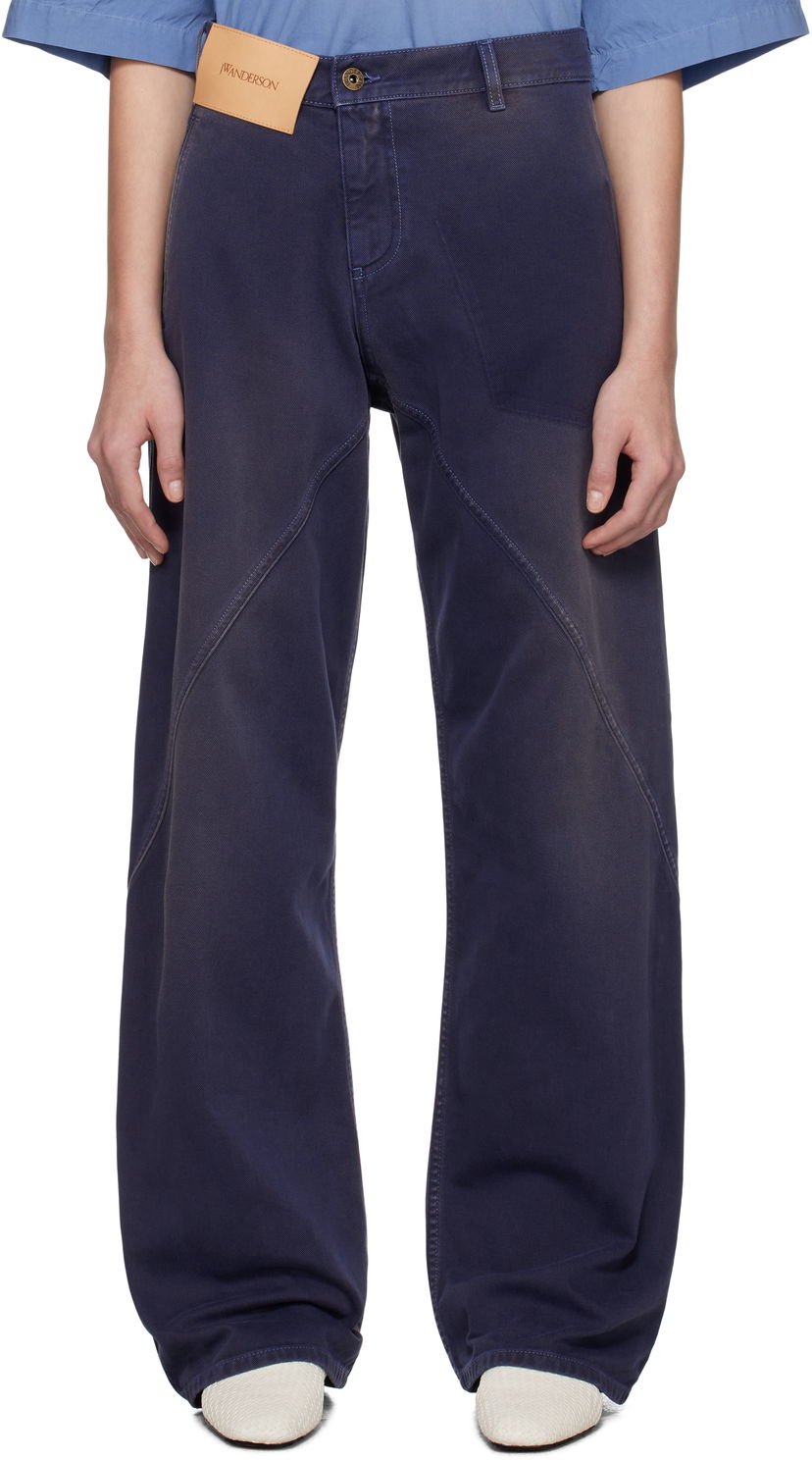 Byxor JW Anderson JW Anderson Twisted Workwear Jeans Blå | DT0115-PG1522