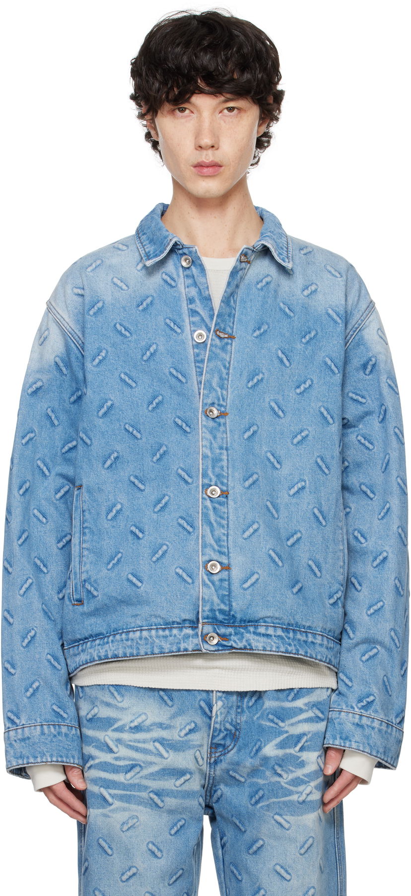 Jacka Who Decides War Denim Jacket Blå | 1131020008FW24