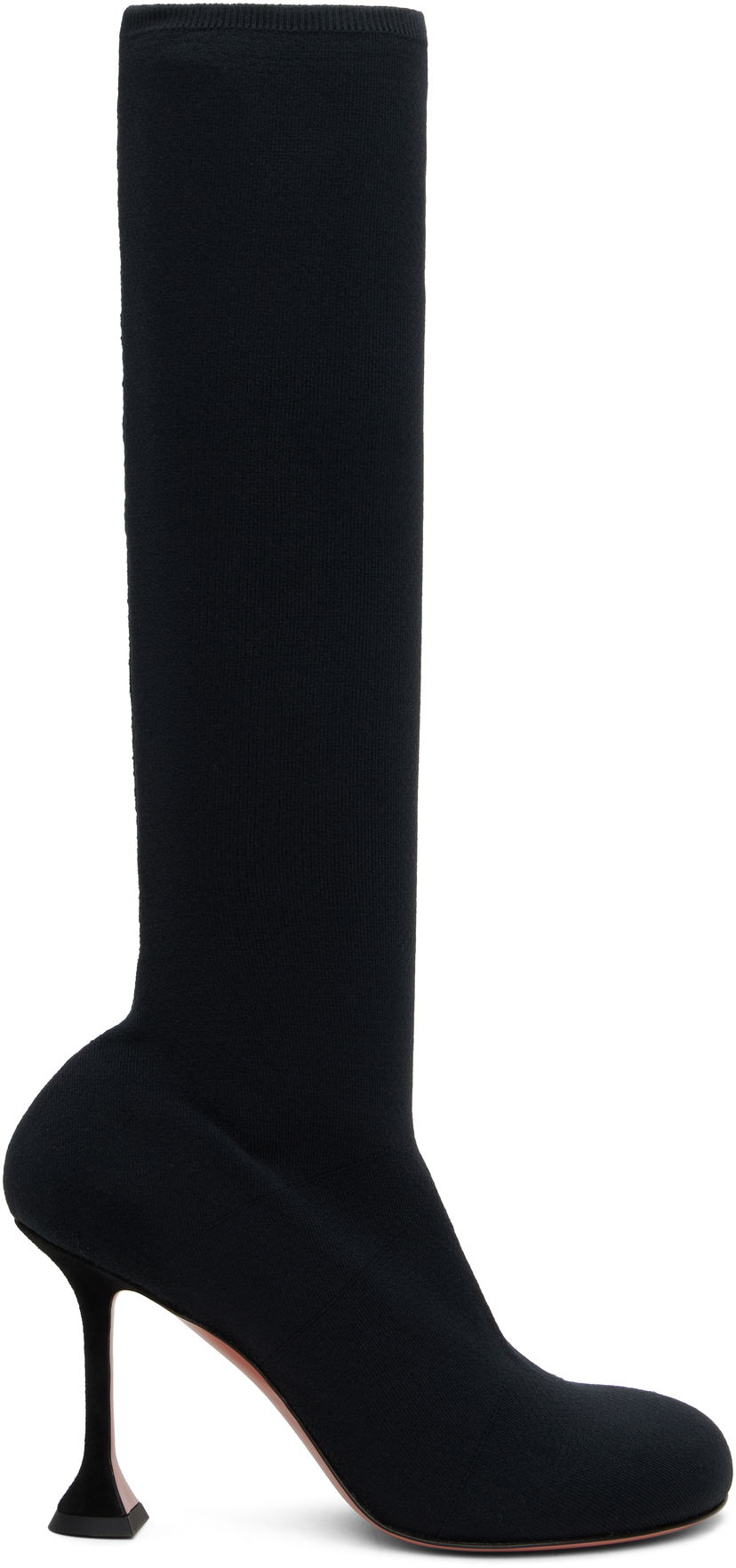 Sneakers och skor Amina Muaddi Amina Muaddi Veneda Stretch Tall Boots Svart | VENEDA STRETCH BOOT 95 KNIT