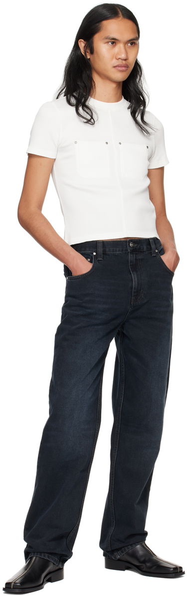 T-shirt Dion Lee Shrunken Rivet T-Shirt Vit | C3170PS24, 3