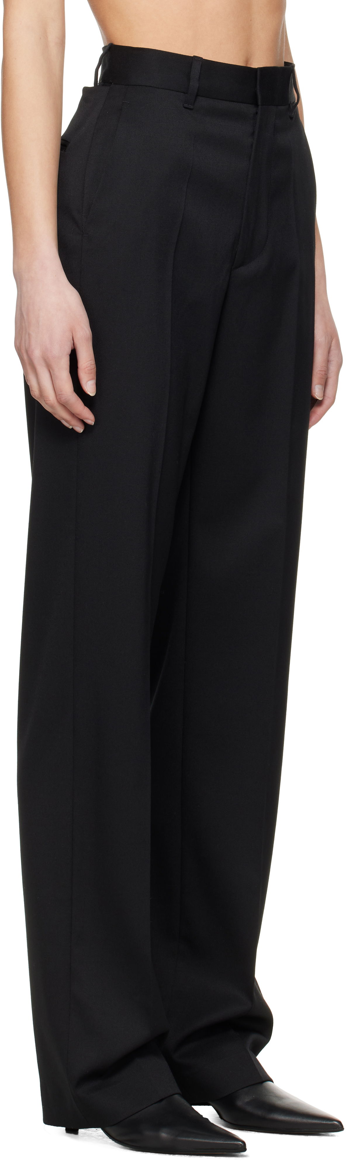 Byxor Maison Margiela MM6 Maison Margiela Tailoring Wool Blend Trousers Svart | S62KB0224 S47848, 1