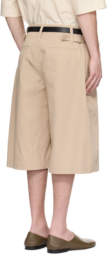 Shorts LEMAIRE Lemaire Maxi Pleated Bermuda Shorts Beige | PA1212 LF1352, 2