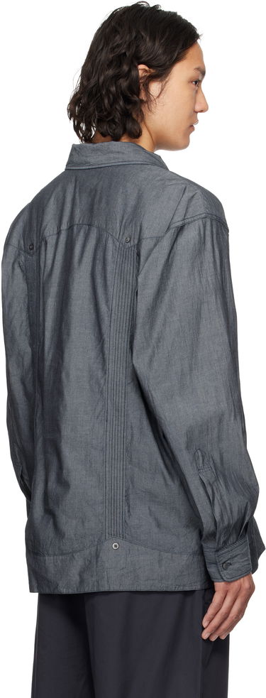 Skjorta Engineered Garments Engineered Garments Guayabera Shirt Grå | 25S1A032, 2