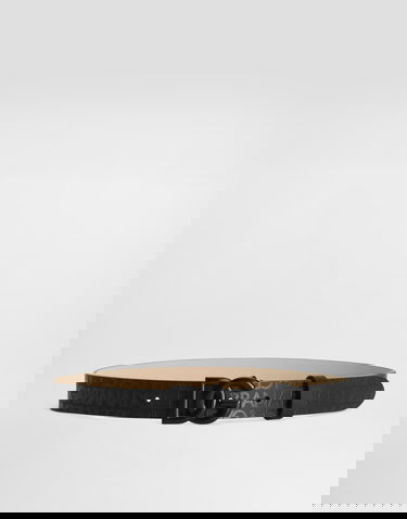 Bälten Dolce & Gabbana Dolce & Gabbana Calfskin DG Logo Belt Svart | EC0083AI66880999, 0