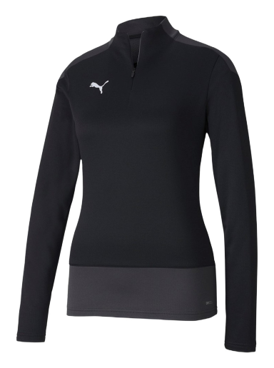 T-shirt Puma teamGOAL 23 1/4 Zip Svart | 656937-003