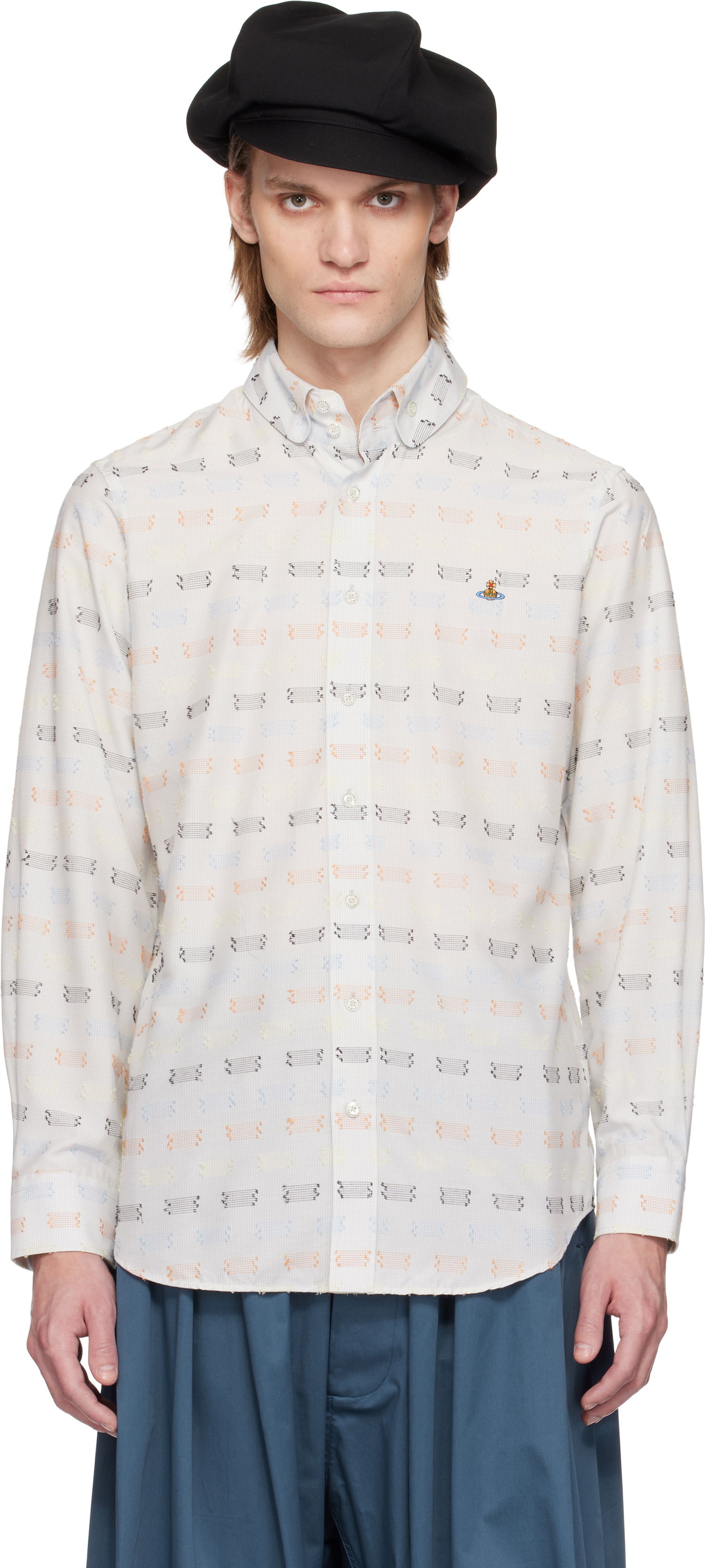 Skjorta Vivienne Westwood Vivienne Westwood Krall Two Button Shirt Vit | 24010005-W012W-, 0