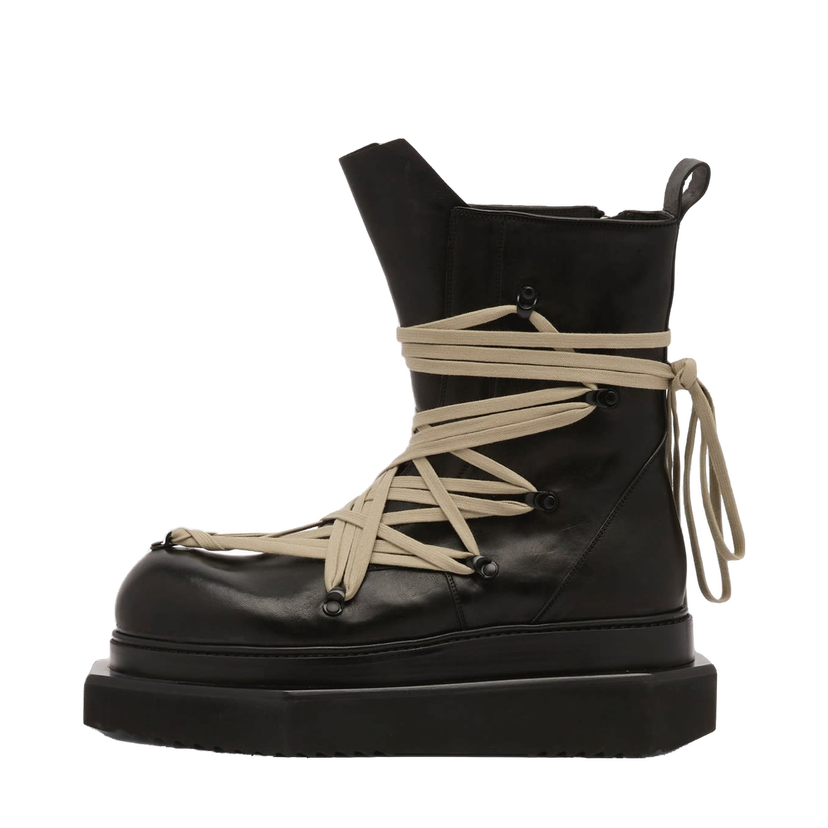 Sneakers och skor Rick Owens Rick Owens Megalace Turbo Cyclops Boots Size EU 40 Svart | RU02E1872-LGYW1-09