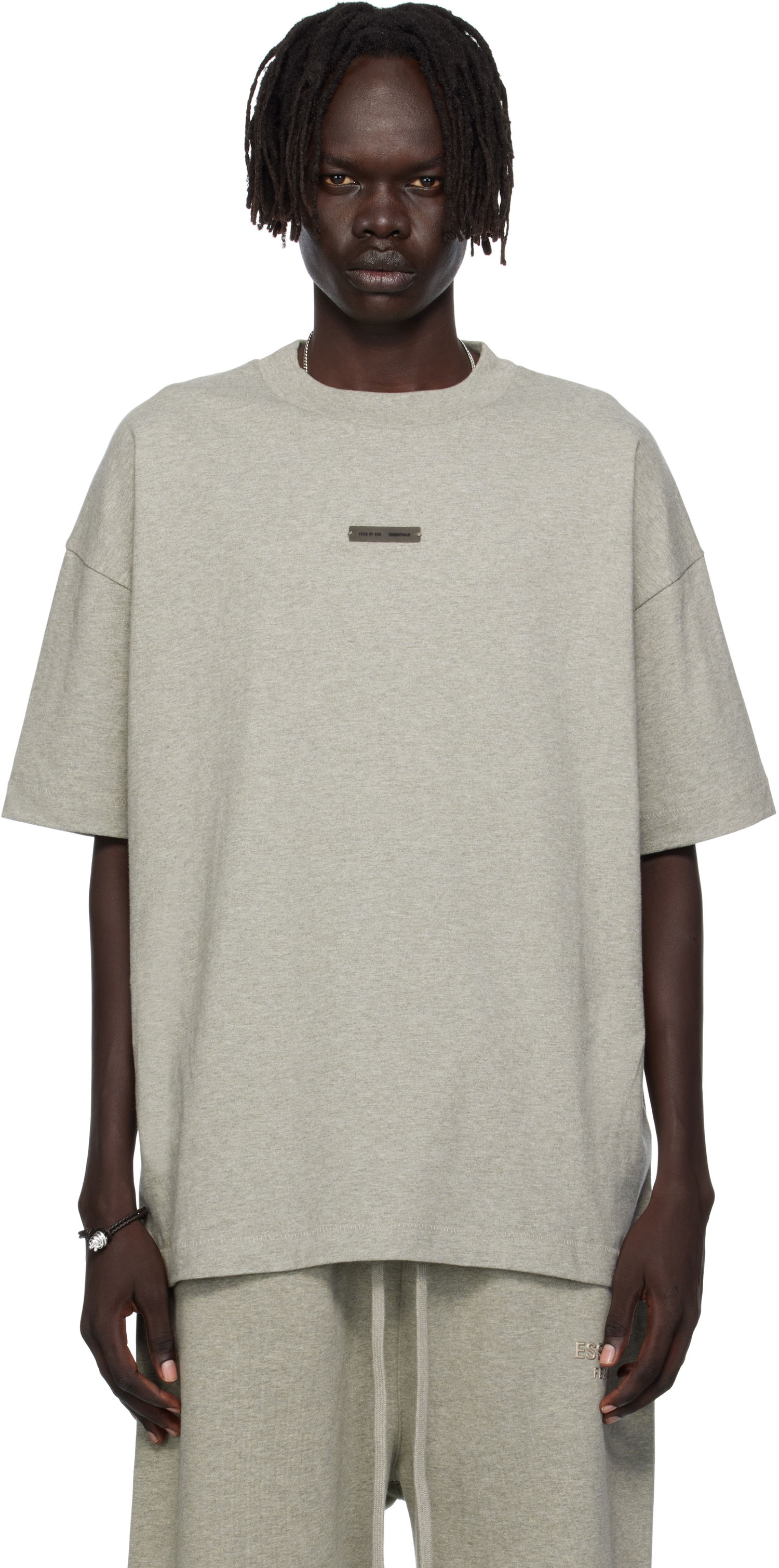 T-shirt Fear of God Fear of God ESSENTIALS Classic Fit T-shirt Grå | 125SP254195F, 0