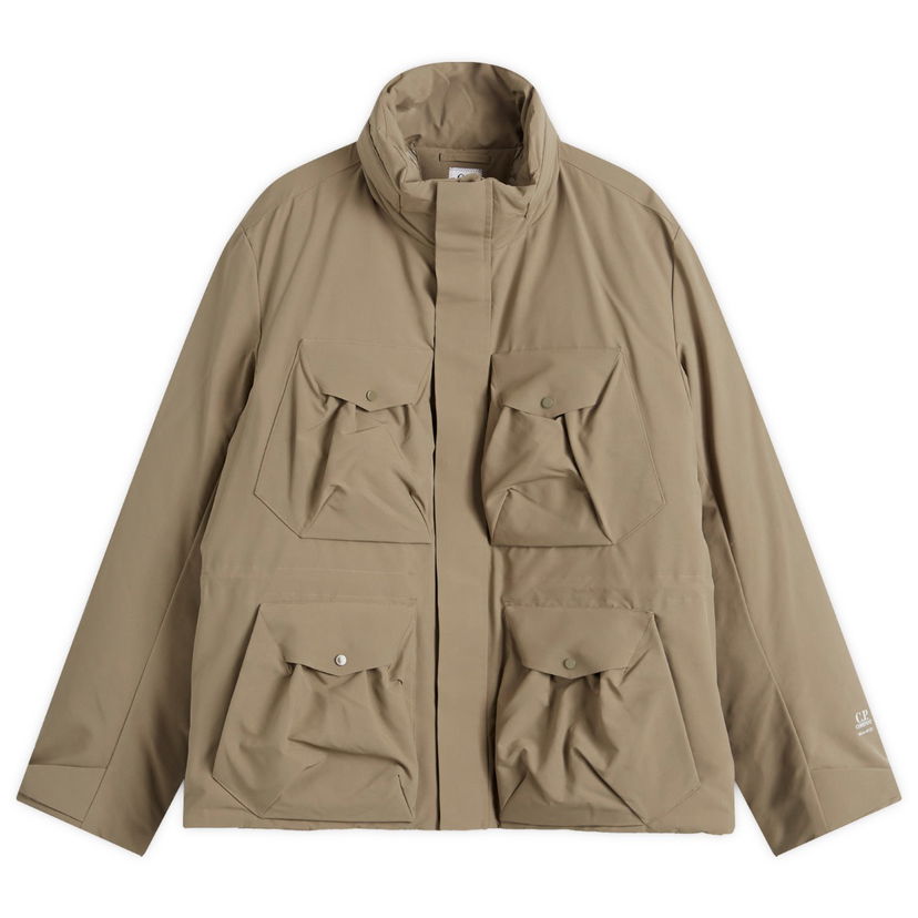 Parkas C.P. Company Recycled Micro-M Jacket with Multiple Pockets Beige | CMOW220A-006355A-359