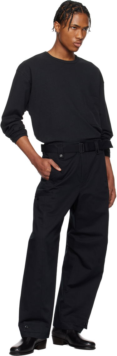 T-shirt LEMAIRE Lemaire Boxy Pocket Long Sleeve T-Shirt Svart | TO1340 LJ1010, 4