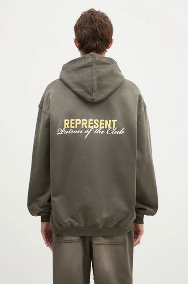 Sweatshirt Represent Clo Represent Patron Of The Club Hoodie Grön | MLM4270.16, 0
