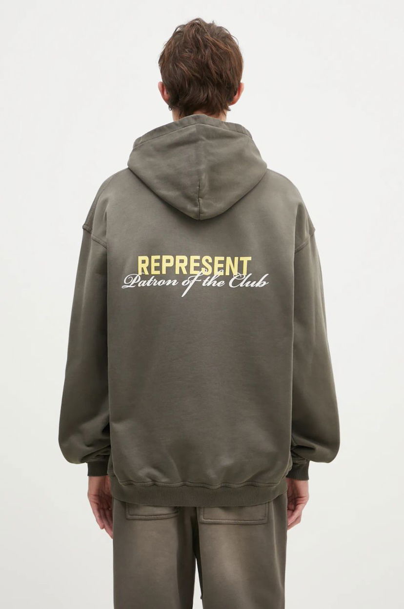 Sweatshirt Represent Clo Represent Patron Of The Club Hoodie Grön | MLM4270.16