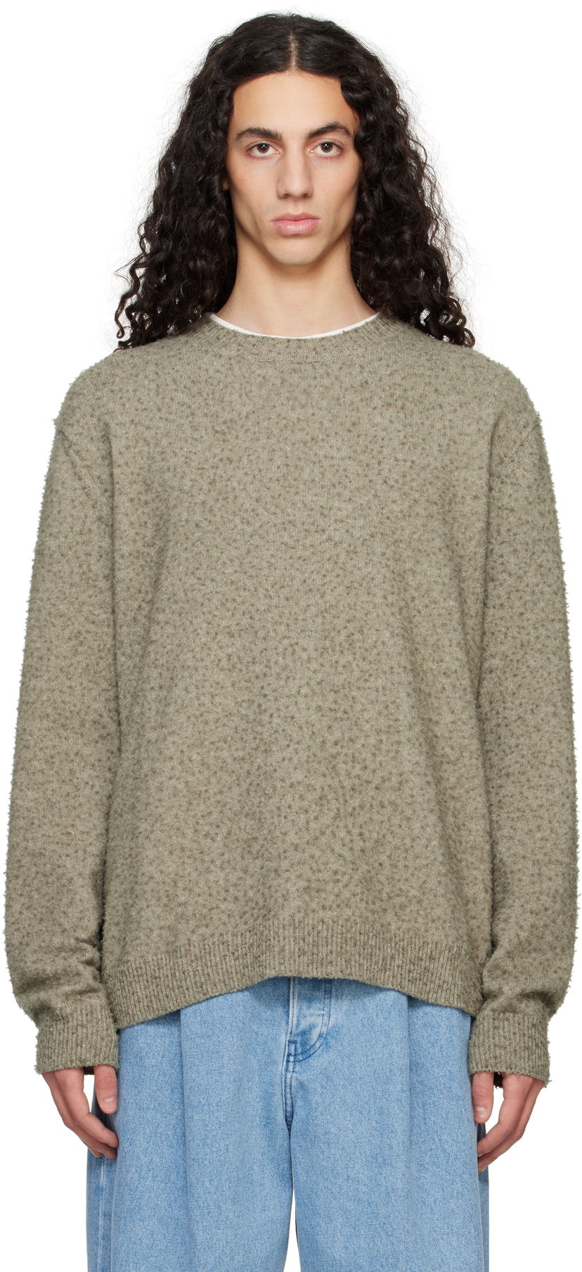 Sweater Maison Margiela Maison Margiela Pilling Sweater Grön | S50HL0033 M13108