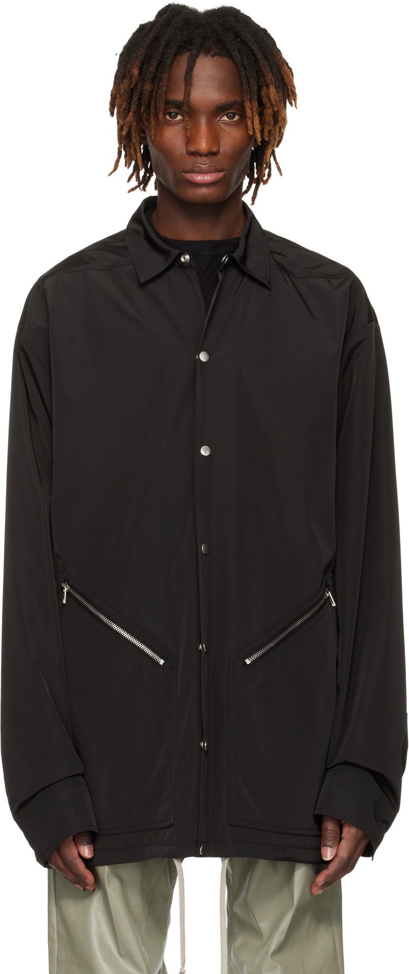Vindjacka Rick Owens Rick Owens Hollywood Membrane Tour Jacket Svart | RU01E5779 MB