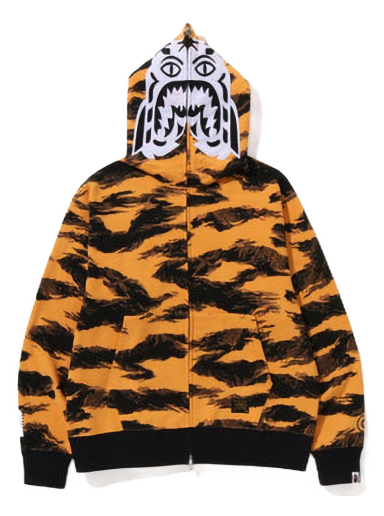 Sweatshirt BAPE Tiger Camo Tiger Relaxed Fit Full Zip Hoodie Orange | 1I70-115-001