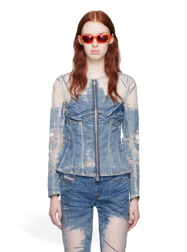 Jacka Diesel De-Milly-Fsd1 Denim Jacket Blå | A12556 068JH