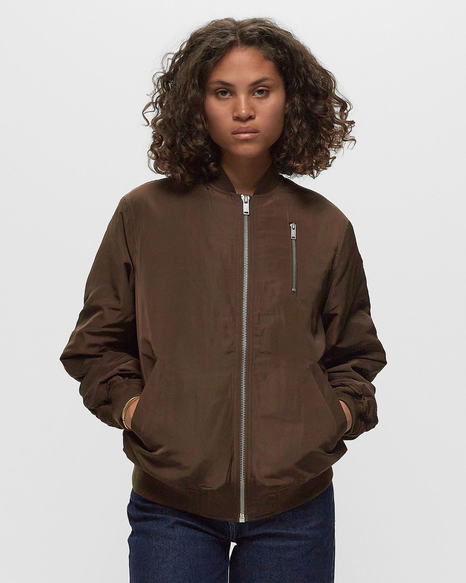Bomberjacka envii ENRUNNER JACKET Brun | E23400013-SLATE-BLACK, 1