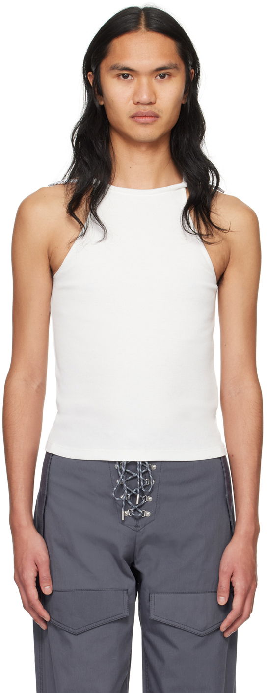 Linne Dion Lee Slim-Fit Tank Top Vit | C3166PS24
