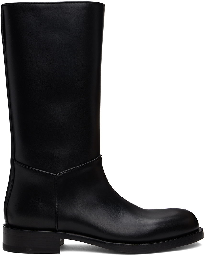 Sneakers och skor The Row Black Nobilis Riding Boots Svart | F1549-L58, 0