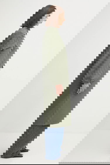 Jacka GANNI Oversized Shell Coat & Vest Set Grön | F9717, 3