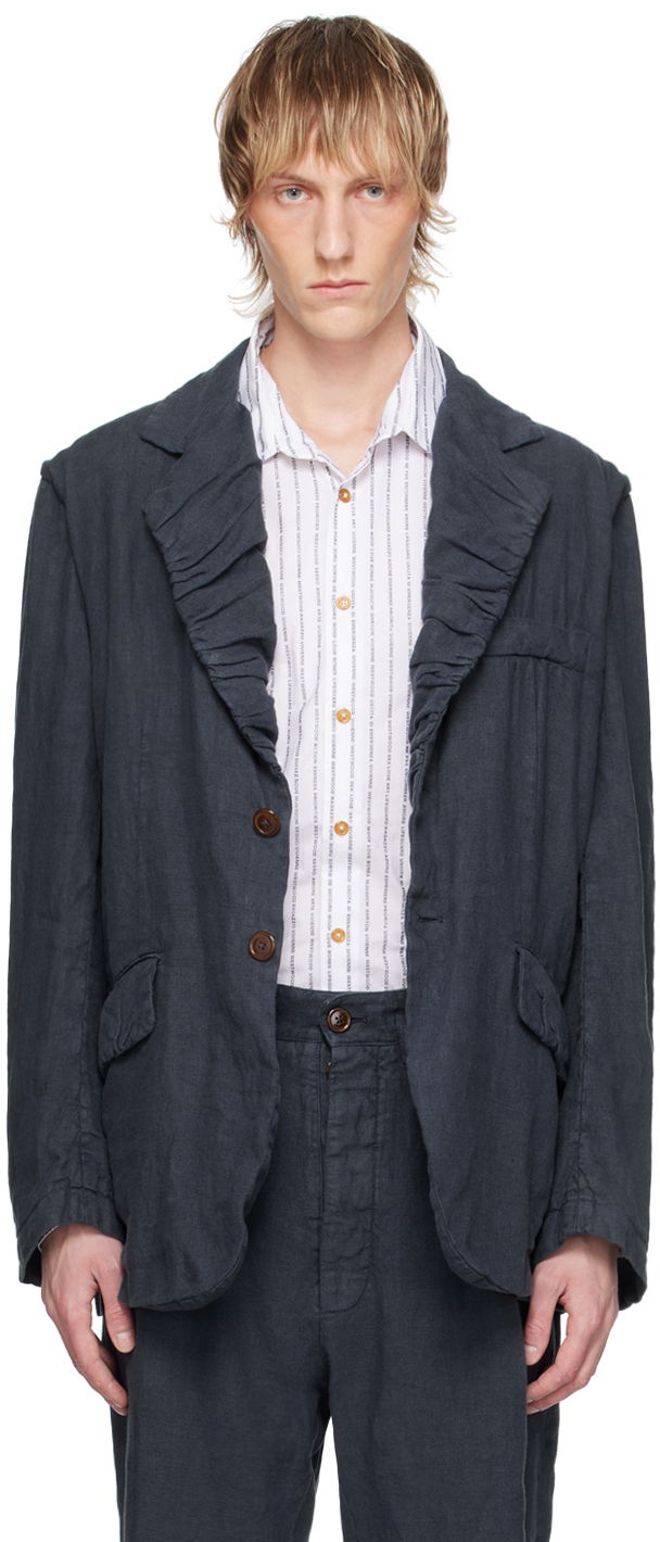 Jacka Vivienne Westwood Linen Blazer Blå | 34010008-W00SI-