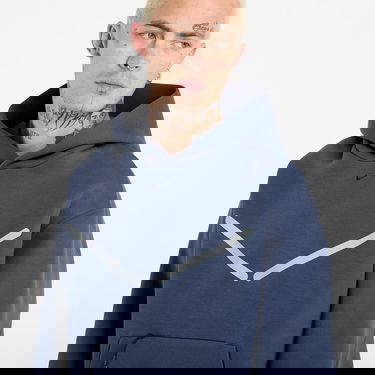 Sweatshirt Nike Tech Pullover Hoodie with Reflective Accents Mörkblå | HV1342-437, 1