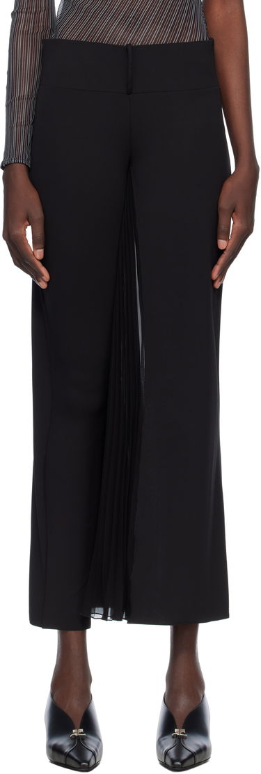 Byxor Courrèges Courrèges Infinity Pleats Jersey Trousers Svart | 225JPA325JS0220, 0