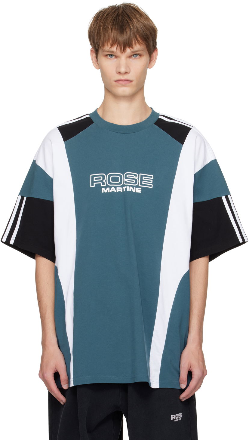 T-shirt Martine Rose Martine Rose Oversized Panelled T-Shirt Turkos | 630JE01529D