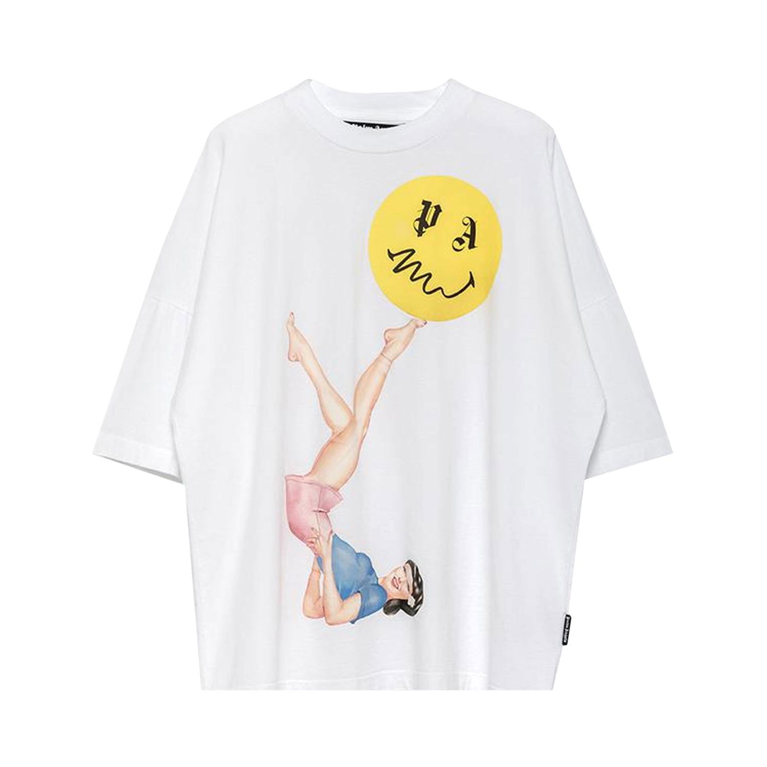 T-shirt Palm Angels Juggler Pin Up Logo T-Shirt Gul | PMAA041R21JER0020130, 1